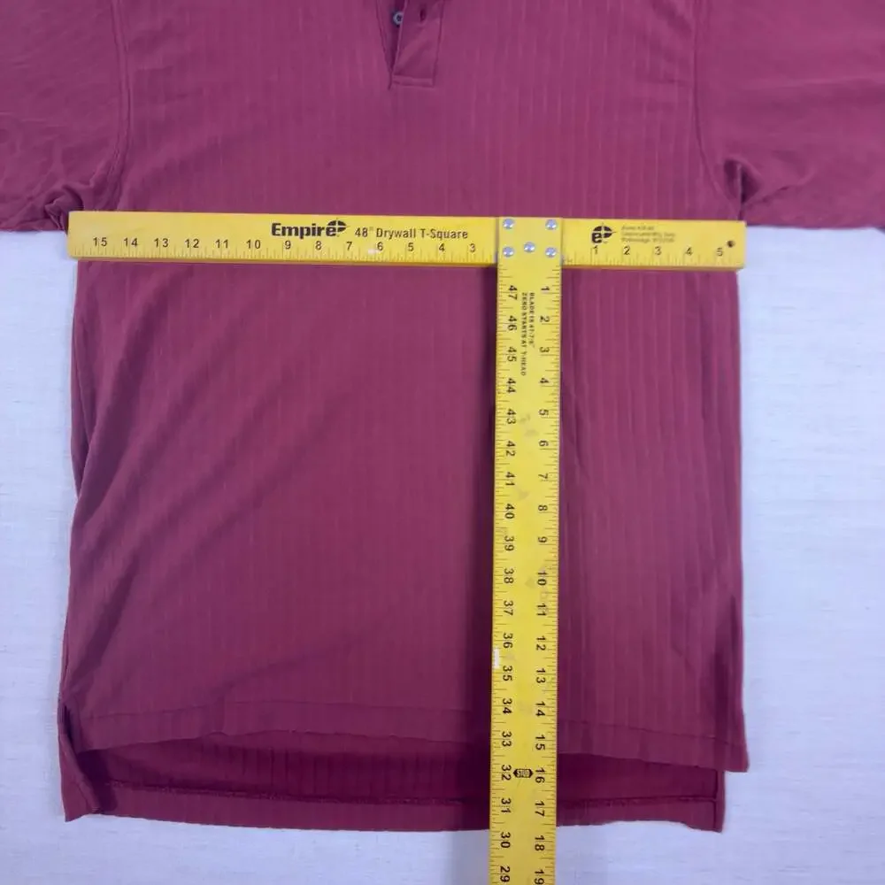 Nike Golf Dri-Fit Polo Shirt Men's Size Large Red Striped